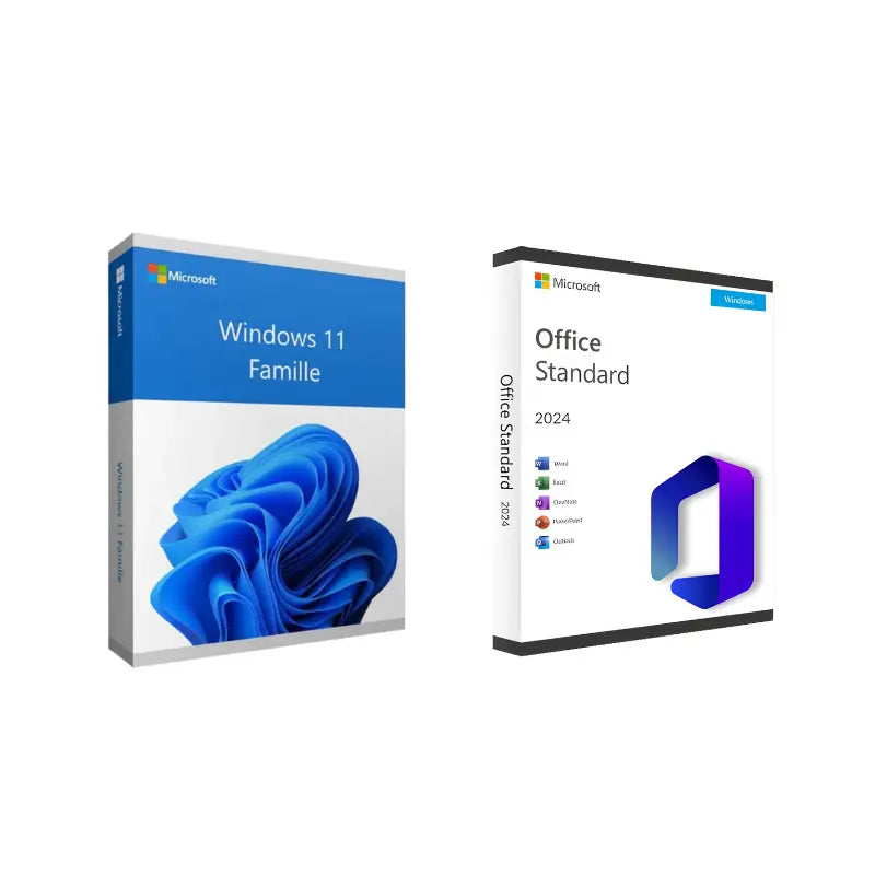 Pack Clé Microsoft Windows 11 Famille & Microsoft Office 2024 Standard OneKey Store